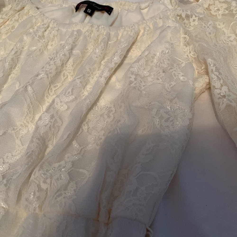 White lace dress